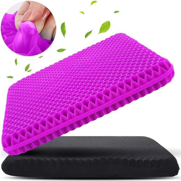Gel Seat Cushion for Long Sitting (Super Large & Thick), Soft & Breathable - Picture 1 of 6